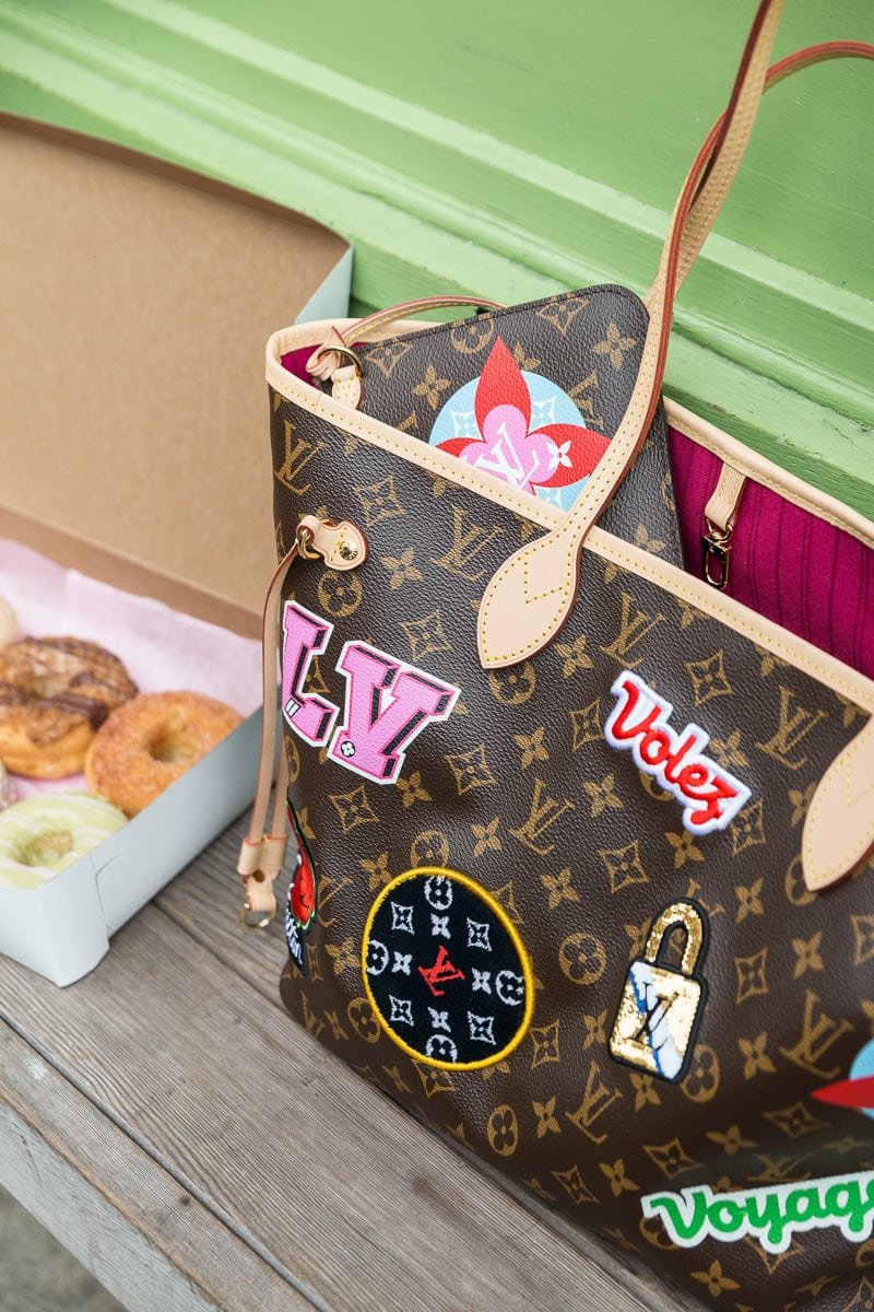 Reference image illustrating Louis Vuitton Patches Neverfull MM Review: A Playful Take on the Classic Monogram Tote