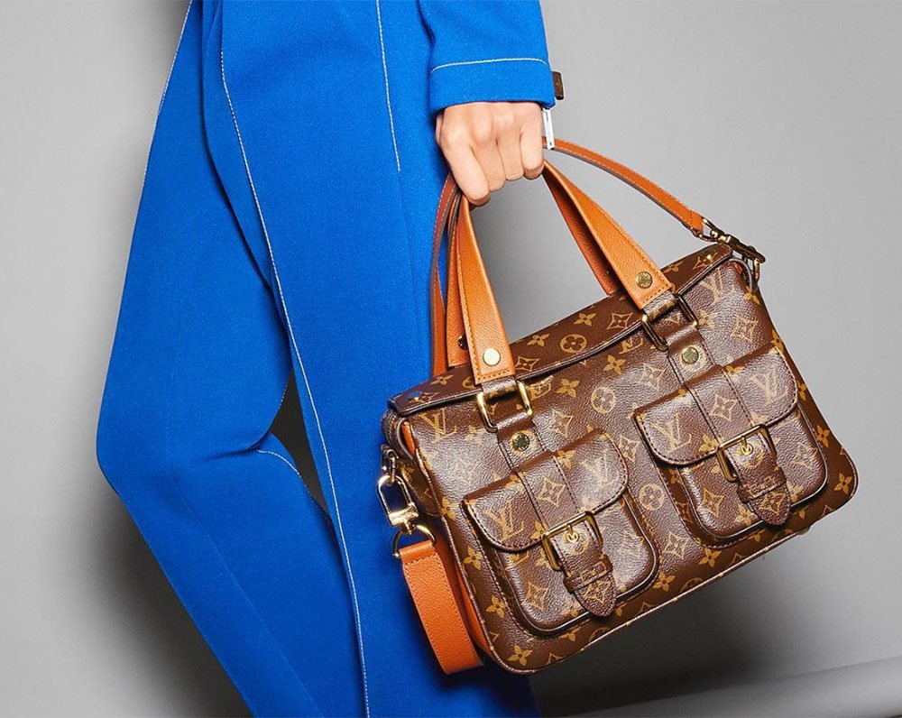 Reference image illustrating Louis Vuitton Reimagines the Manhattan Bag for Fall 2017: A Modern Classic Returns