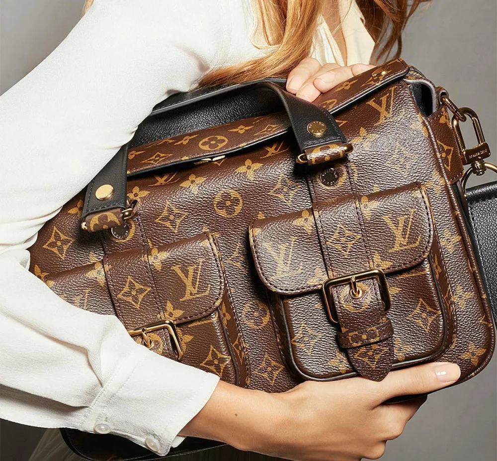 Reference image illustrating Louis Vuitton Reimagines the Manhattan Bag for Fall 2017: A Modern Classic Returns
