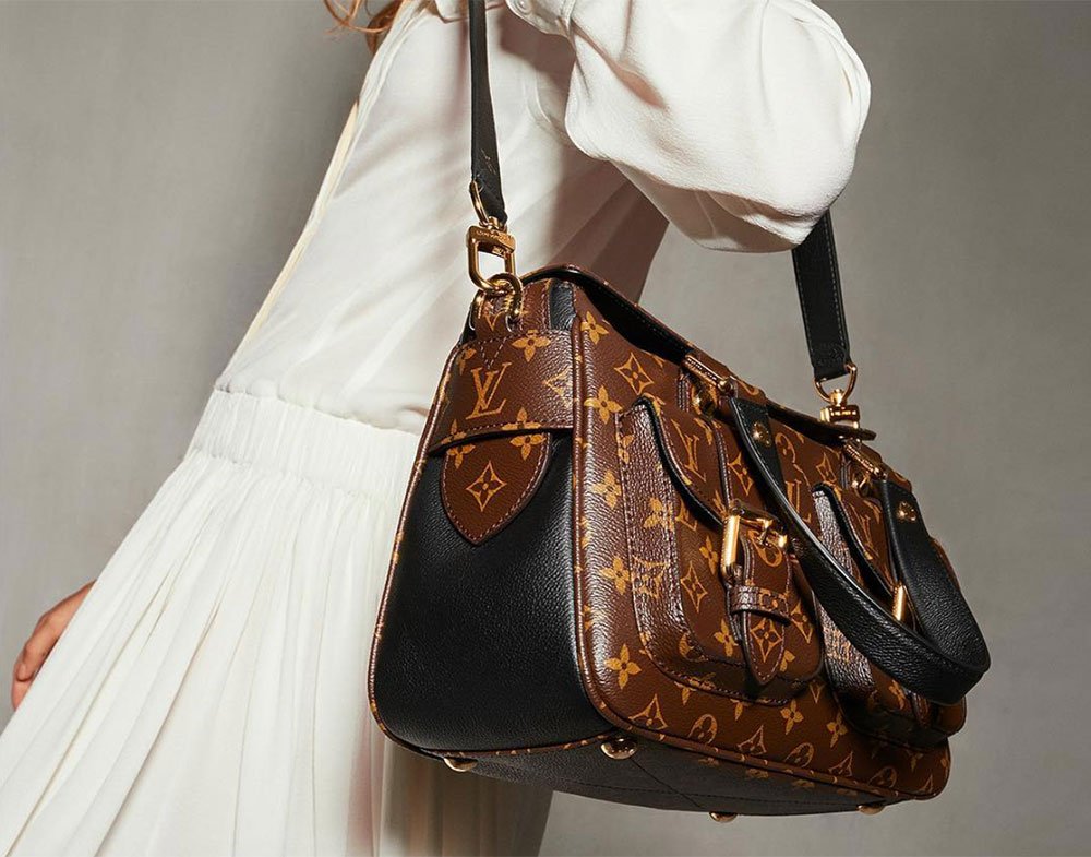 Reference image illustrating Louis Vuitton Reimagines the Manhattan Bag for Fall 2017: A Modern Classic Returns