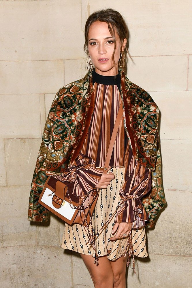 Reference image illustrating Louis Vuitton Spring 2019 Front Row: The Most Star-Studded Guest List with Iconic Handbags