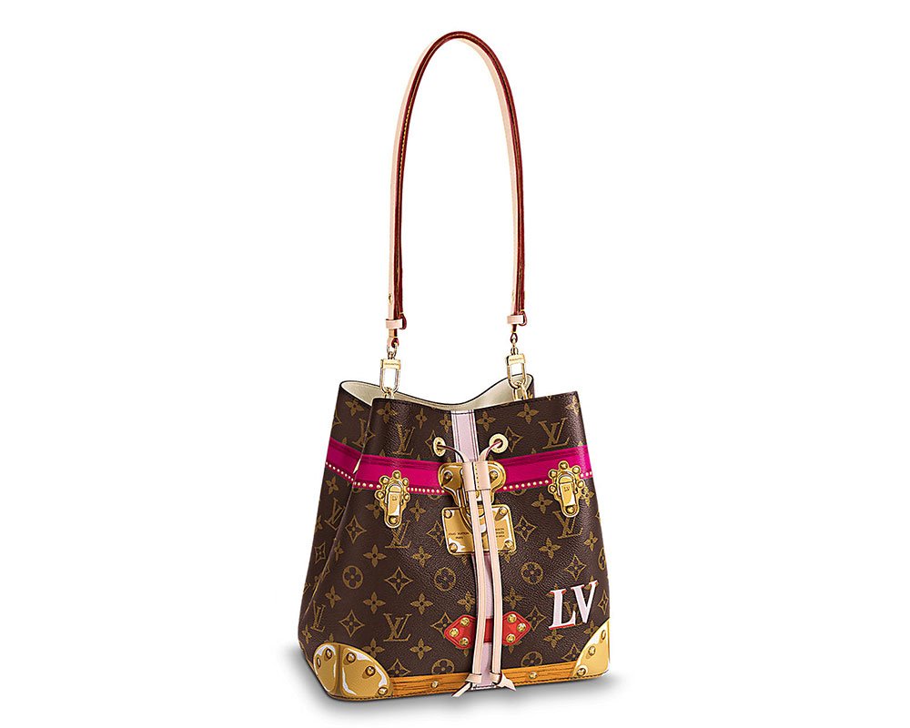 Reference image illustrating Louis Vuitton Summer 2018 Capsule: Cartoon Trunk Details on Speedy, Neverfull & More