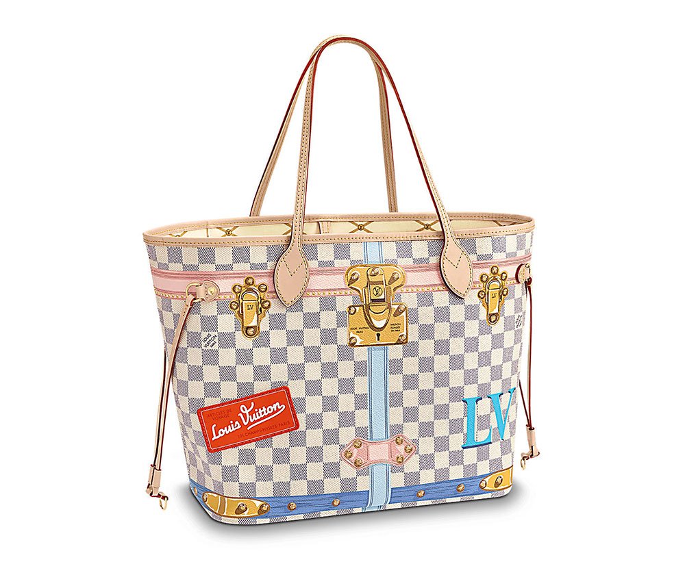 Reference image illustrating Louis Vuitton Summer 2018 Capsule: Cartoon Trunk Details on Speedy, Neverfull & More