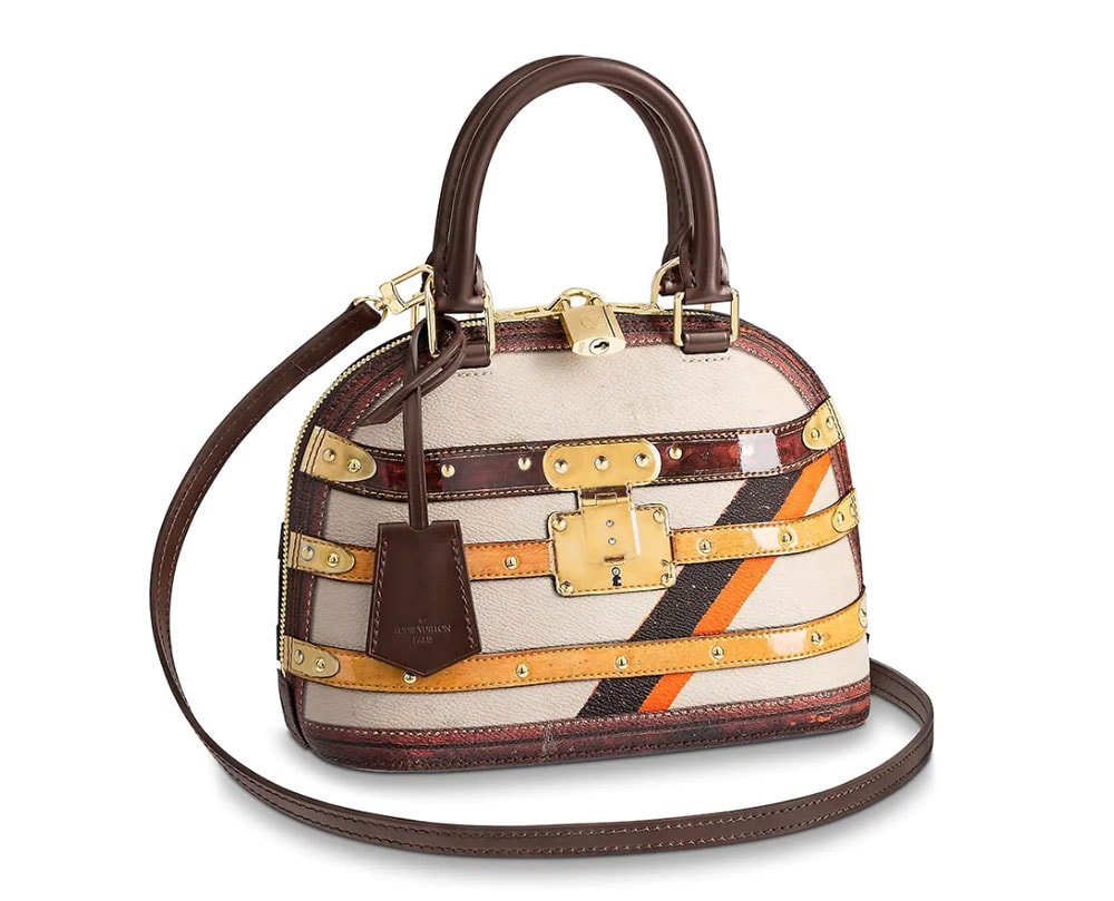 Reference image illustrating Louis Vuitton Time Trunk Collection Fall 2018: Trompe L’Oeil Meets Vintage Monogram
