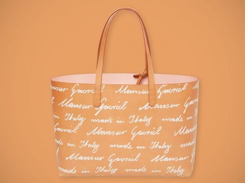 Mansur Gavriel Debuts Its First Logo Print: A Handwritten Script on the Small Tote thumbnail