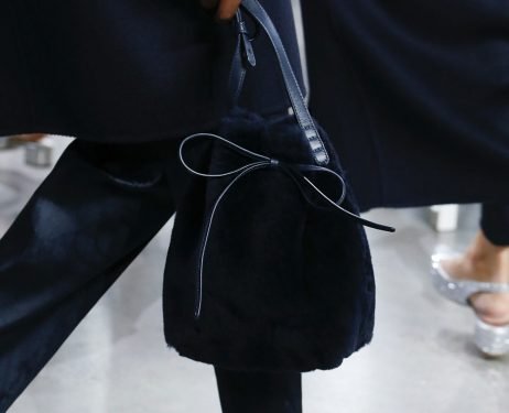 Mansur Gavriel Fall 2018: Shearling, Fringe, and Stripes Debut in See-Now-Buy-Now Collection thumbnail
