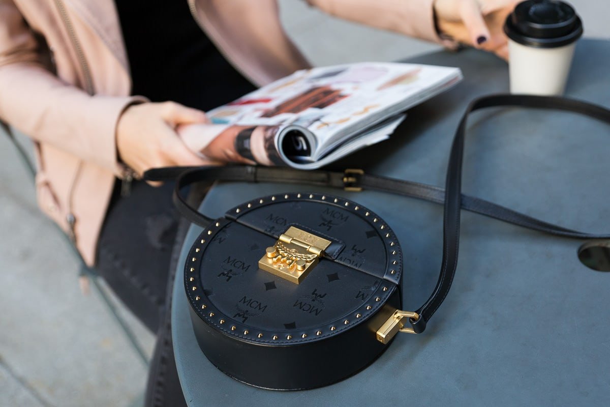 Reference image illustrating MCM Berlin Tambourine Crossbody Review: A Compact Circle Bag with Rock & Roll Edge