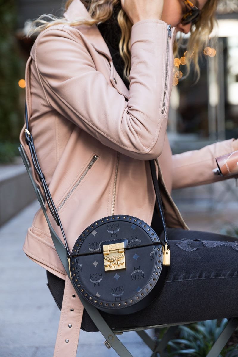 Reference image illustrating MCM Berlin Tambourine Crossbody Review: A Compact Circle Bag with Rock & Roll Edge