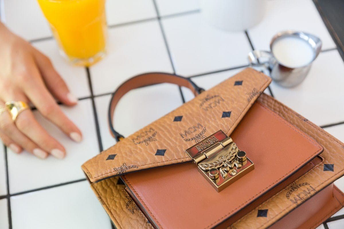 Reference image illustrating MCM Patricia Visetos Satchel Review: A Logo Bag That Wins Hearts