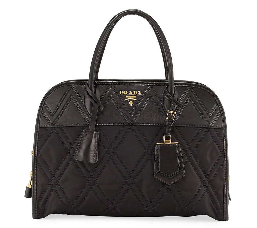 Reference image illustrating Prada Nylon Bags Return: The Functional Luxury Handbag Comeback for Fall 2017