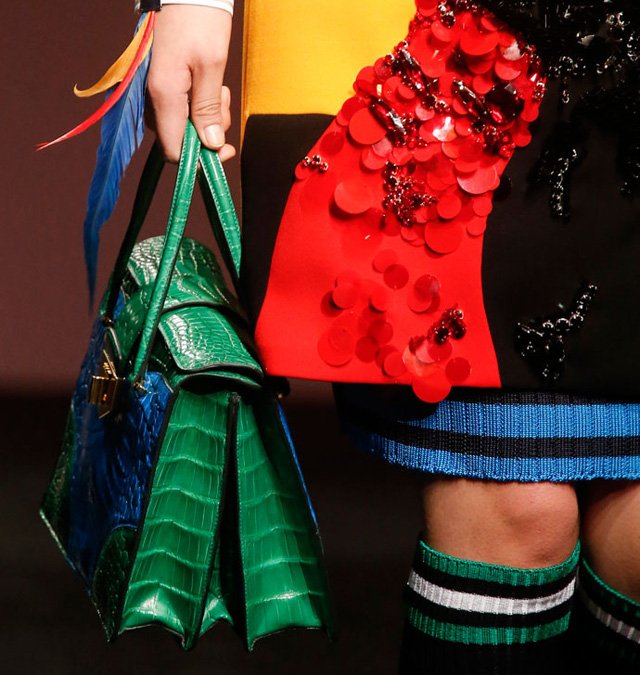Reference image illustrating Prada Spring 2014 Handbags: Artistic Portraits and Feminist Design