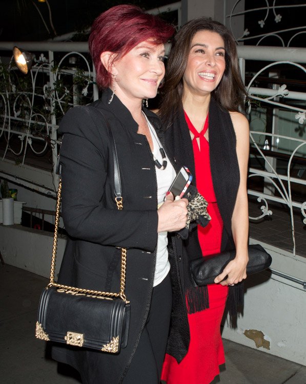 Reference image illustrating Sharon Osbourne’s Gilded Chanel Boy Bag: A Beverly Hills Dinner Date Statement