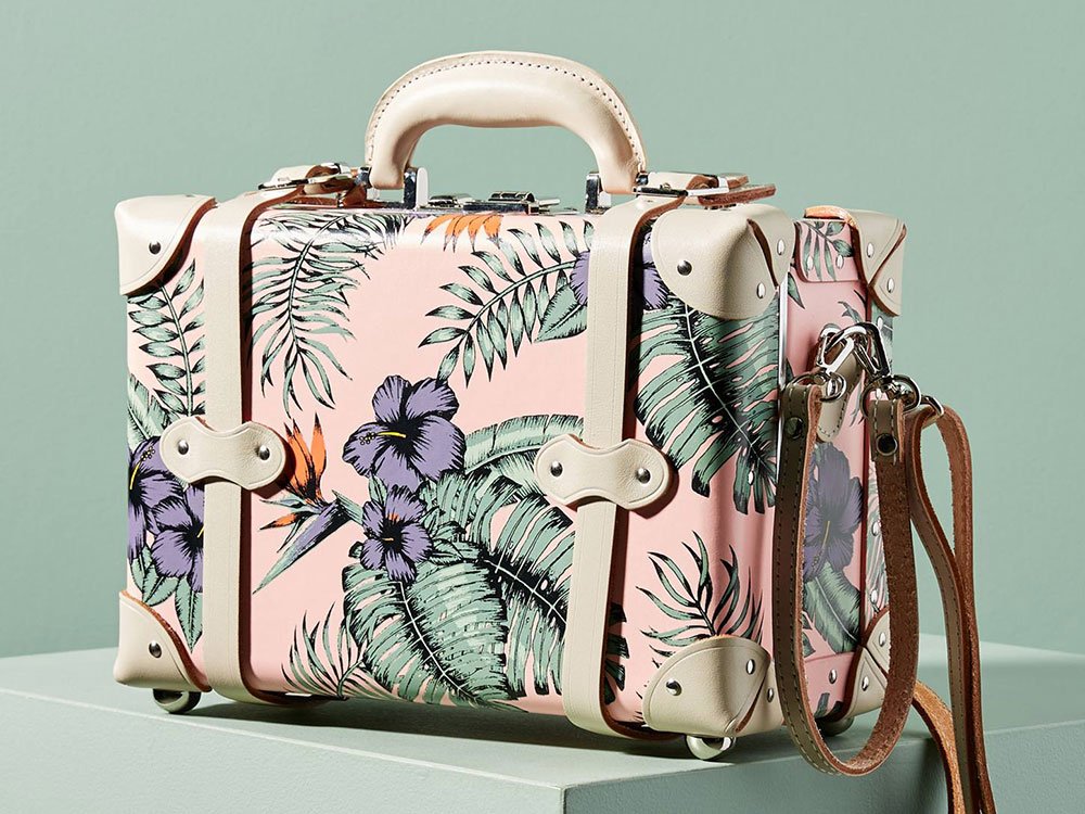 Reference image illustrating SteamLine Starlet Vanity Case Review: A Luggage Brand’s Floral Mini Suitcase That Doubles as a Handbag