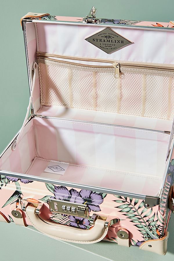 Reference image illustrating SteamLine Starlet Vanity Case Review: A Luggage Brand’s Floral Mini Suitcase That Doubles as a Handbag