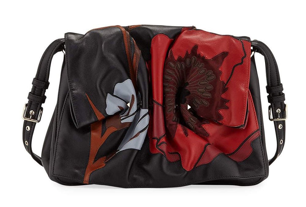 Reference image illustrating Valentino Bloomy Bag Fall 2018 Review: A Soft Messenger with a Gathered Flap