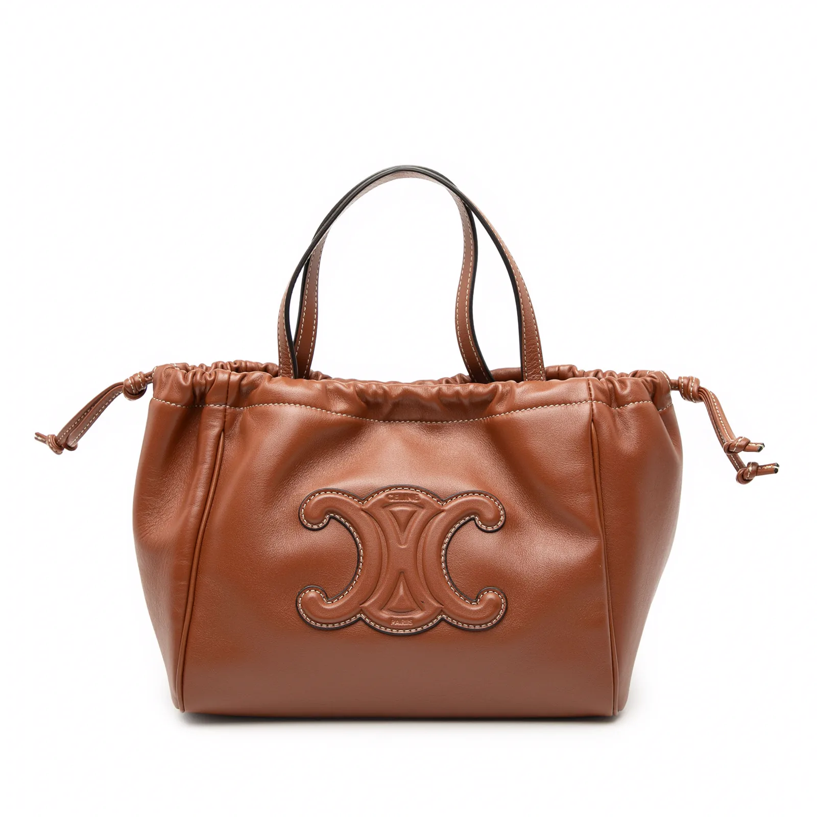 Celine Cuir Triomphe Cabas Drawstring Tote: A Modern Icon in Leather Craftsmanship thumbnail