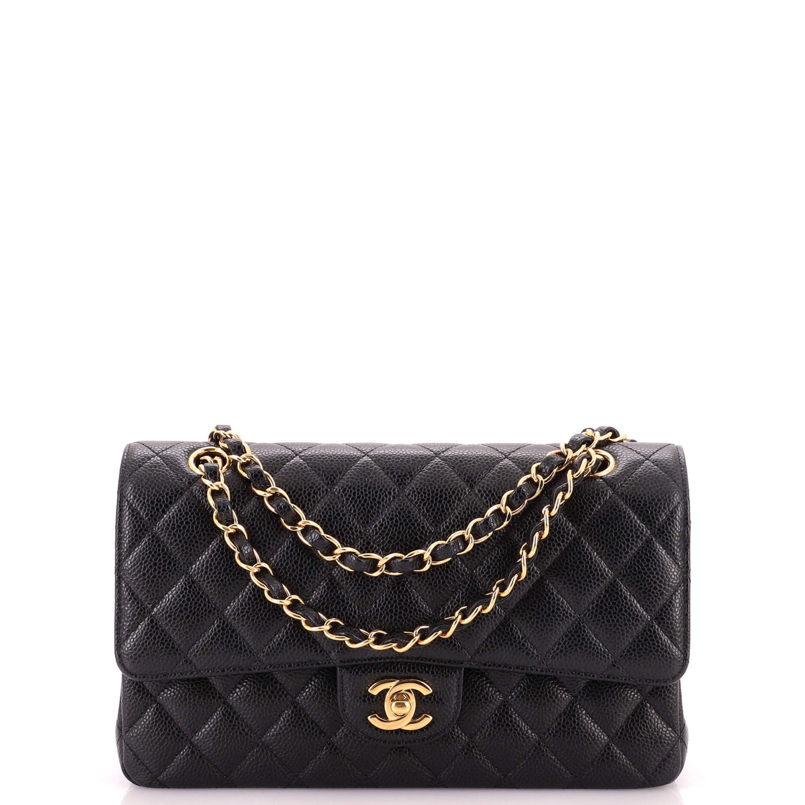 Chanel Classic Double Flap Bag Quilted Caviar Medium: A Timeless Investment thumbnail
