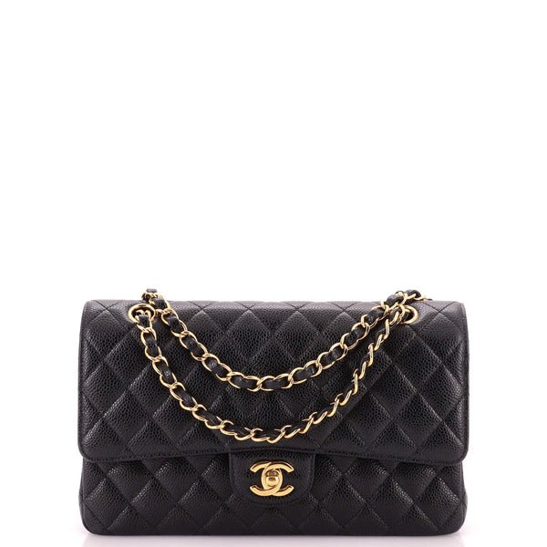 Reference image illustrating Chanel Classic Double Flap Bag Quilted Caviar Medium: A Timeless Investment