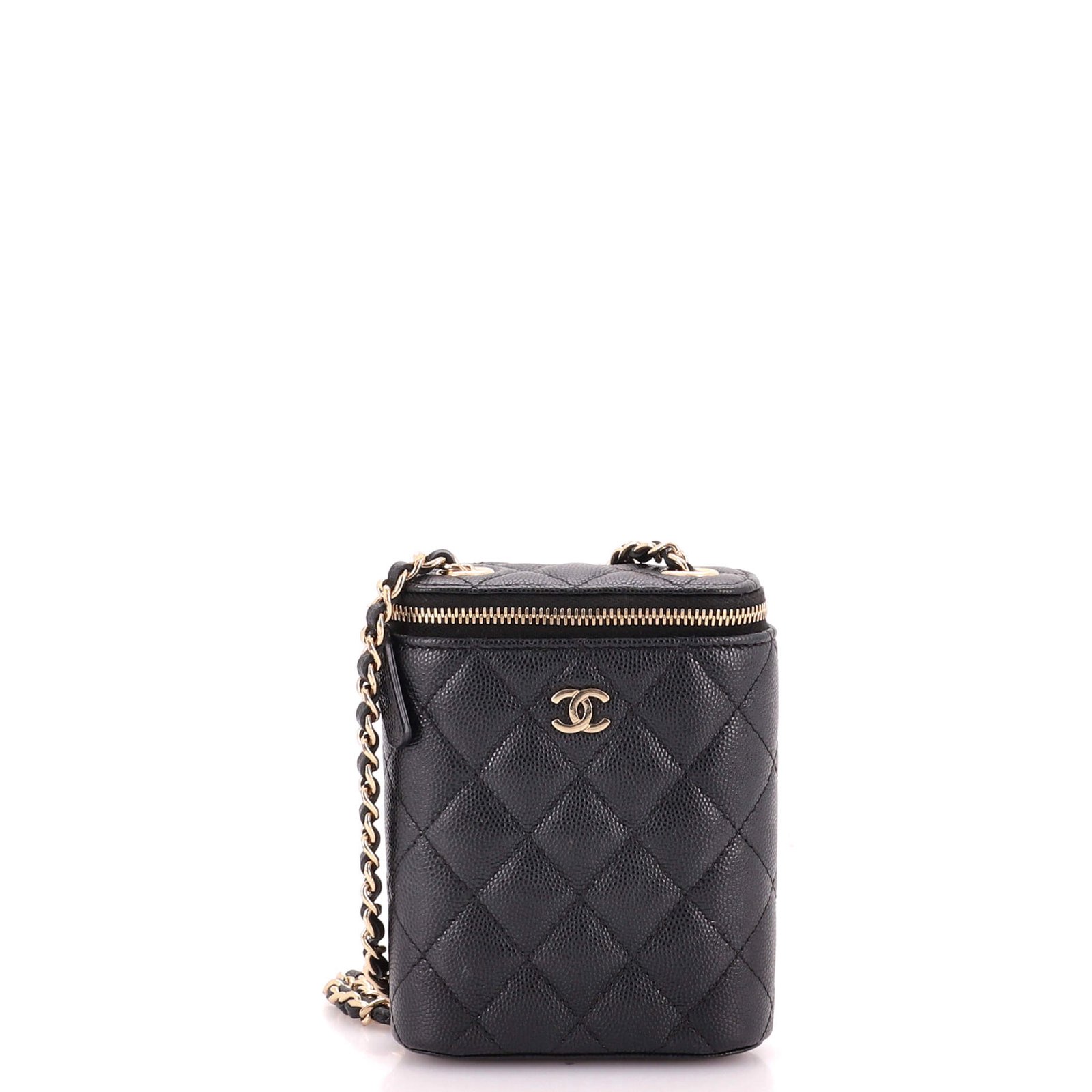 Chanel Vertical Classic Vanity Case with Chain Quilted Caviar Small: A Collector’s Guide thumbnail