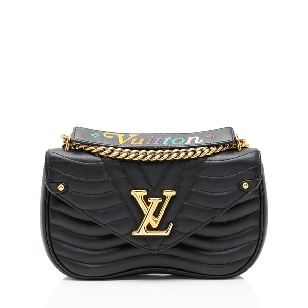 Reference image illustrating Louis Vuitton New Wave Chain Bag Quilted Leather MM: A Modern Icon Revisited