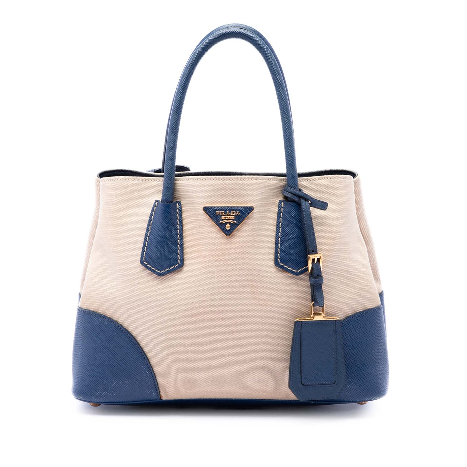 Prada Cuir Double Tote Canvas and Saffiano Leather Small: A Comprehensive Guide thumbnail