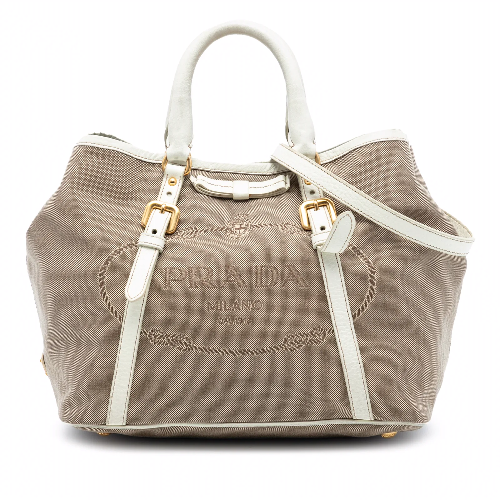 Prada Logo Convertible Tote Canvas with Leather Medium: A Comprehensive Review thumbnail