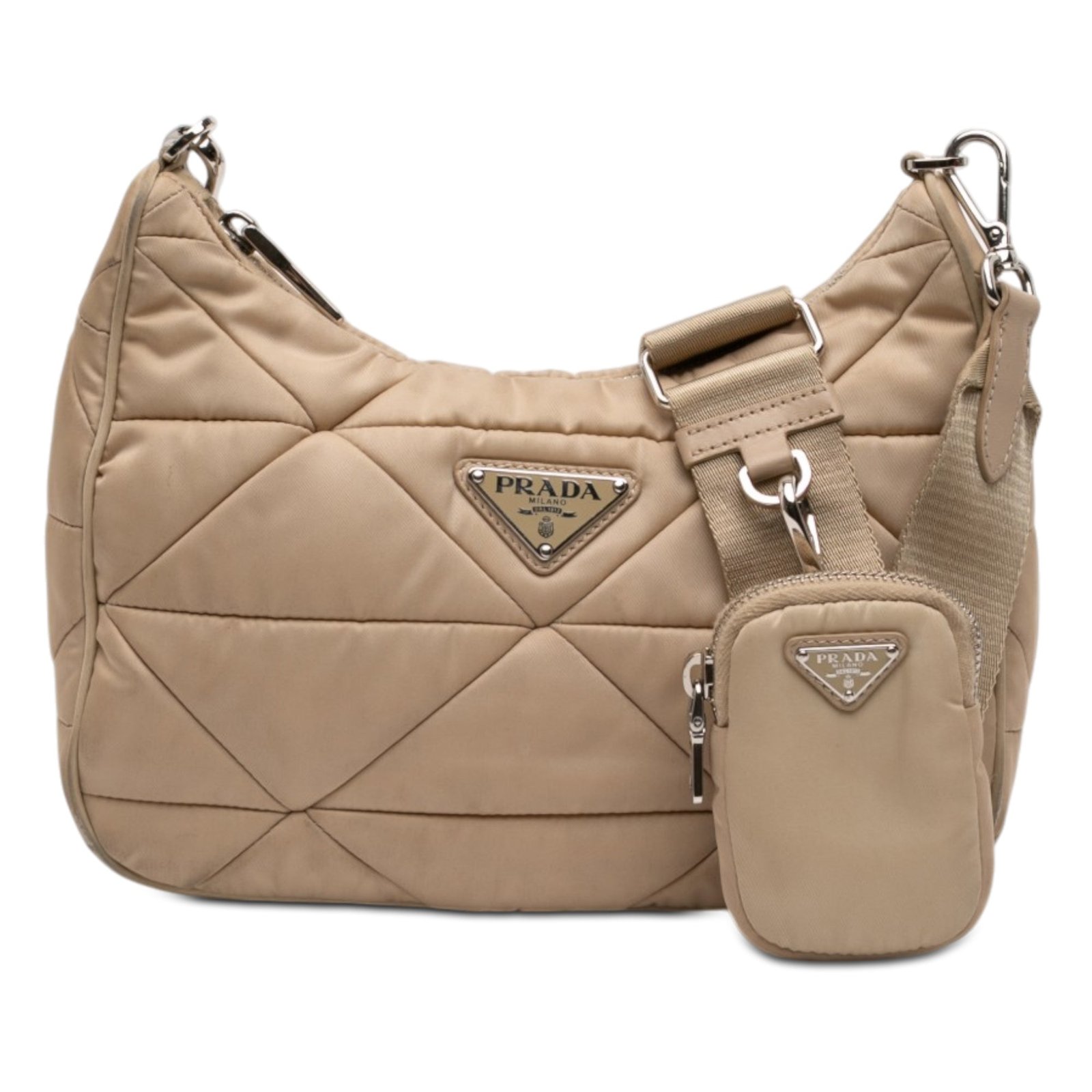 Prada System Re-Edition Shoulder Bag Quilted Tessuto Small: A Modern Icon Reimagined thumbnail